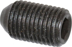 Holo-Krome - 3/8-24 UNF, 5/8" OAL, Cup Point Set Screw - Grade 8 Alloy Steel, 3/16" Key - Exact Tooling