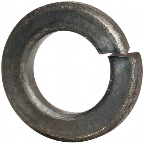 Value Collection - #10, 0.193" ID, 0.056" Thick Split Lock Washer - Grade 2 Spring Steel, Uncoated, 0.193" Min ID, 0.2" Max ID, 0.35" Max OD - Exact Tooling