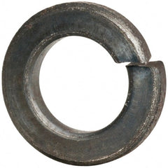 Value Collection - #10, 0.193" ID, 0.056" Thick Split Lock Washer - Grade 2 Spring Steel, Uncoated, 0.193" Min ID, 0.2" Max ID, 0.35" Max OD - Exact Tooling