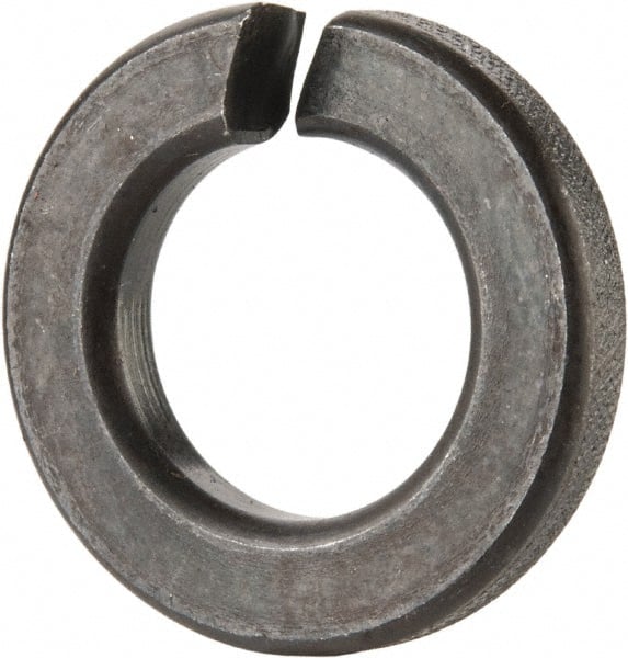 Value Collection - 7/16", 0.44" ID, 0.133" Thick Split Lock Washer - Grade 2 Spring Steel, Uncoated, 0.44" Min ID, 0.45" Max ID, 0.784" Max OD - Exact Tooling