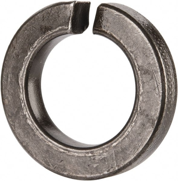 Value Collection - 1-1/8", 1.129" ID, 0.345" Thick Split Lock Washer - Grade 8 Spring Steel, Uncoated, 1.129" Min ID, 1.153" Max ID, 1.903" Max OD - Exact Tooling