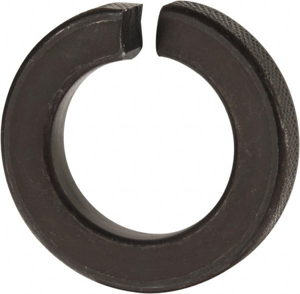 Value Collection - 1-1/4", 1.254" ID, 0.384" Thick Split Lock Washer - Grade 8 Spring Steel, Uncoated, 1.254" Min ID, 1.28" Max ID, 2.104" Max OD - Exact Tooling