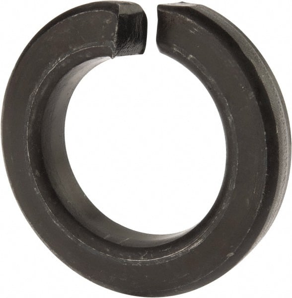 Value Collection - 1-1/2", 1.504" ID, 0.045" Thick Split Lock Washer - Grade 8 Spring Steel, Uncoated, 1.504" Min ID, 1.534" Max ID, 2.491" Max OD - Exact Tooling