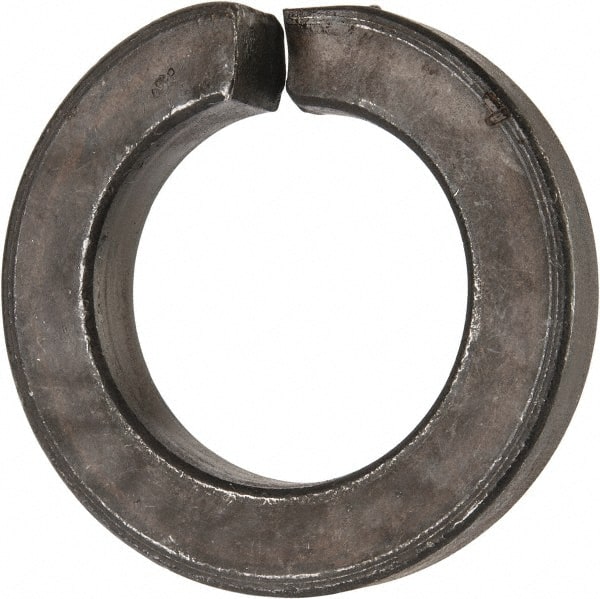 Value Collection - 1-5/8", 1.633" ID, 0.045" Thick Split Lock Washer - Grade 8 Spring Steel, Uncoated, 1.633" Min ID, 1.663" Max ID, 2.694" Max OD - Exact Tooling