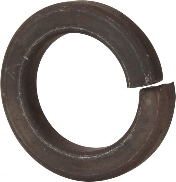 Value Collection - 2", 2.008" ID, 0.496" Thick Split Lock Washer - Grade 8 Spring Steel, Uncoated, 2.008" Min ID, 2.039" Max ID, 3.144" Max OD - Exact Tooling