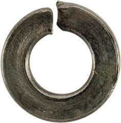 Value Collection - #3, 0.101" ID, 0.034" Thick Split Lock Washer - Grade 2 Spring Steel, Zinc-Plated Finish, 0.101" Min ID, 0.107" Max ID, 0.239" Max OD - Exact Tooling