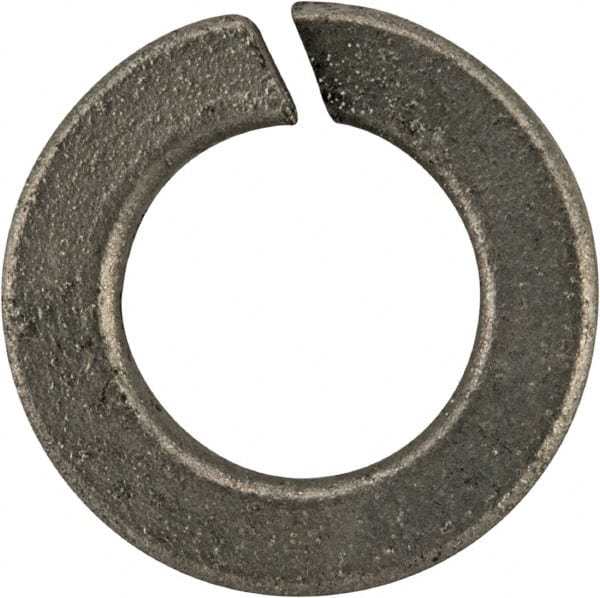 Value Collection - #12, 0.22" ID, 0.063" Thick Split Lock Washer - Grade 2 Spring Steel, Zinc-Plated Finish, 0.22" Min ID, 0.227" Max ID, 0.391" Max OD - Exact Tooling
