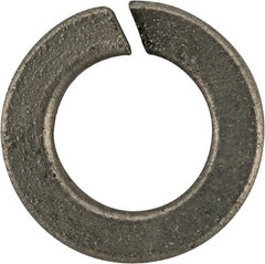 Value Collection - #12, 0.22" ID, 0.063" Thick Split Lock Washer - Grade 2 Spring Steel, Zinc-Plated Finish, 0.22" Min ID, 0.227" Max ID, 0.391" Max OD - Exact Tooling