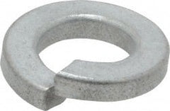 Value Collection - 3/8", 0.377" ID, 0.115" Thick Split Lock Washer - Grade 2 Spring Steel, Zinc-Plated Finish, 0.377" Min ID, 0.385" Max ID, 0.688" Max OD - Exact Tooling