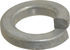Value Collection - 1/2", 0.502" ID, 0.151" Thick Split Lock Washer - Grade 2 Spring Steel, Zinc-Plated Finish, 0.502" Min ID, 0.512" Max ID, 0.879" Max OD - Exact Tooling