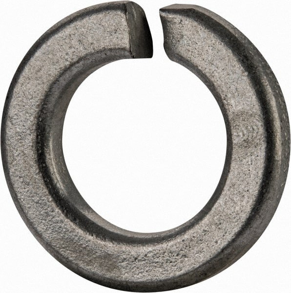 Value Collection - 5/8", 0.628" ID, 0.188" Thick Split Lock Washer - Grade 2 Spring Steel, Zinc-Plated Finish, 0.628" Min ID, 0.641" Max ID, 1.087" Max OD - Exact Tooling