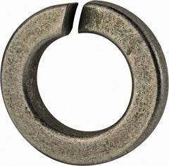 Value Collection - 7/8", 0.878" ID, 0.266" Thick Split Lock Washer - Grade 2 Spring Steel, Zinc-Plated Finish, 0.878" Min ID, 0.894" Max ID, 1.489" Max OD - Exact Tooling