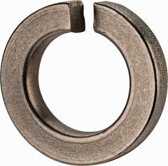 Value Collection - 1", 1.003" ID, 0.306" Thick Split Lock Washer - Grade 2 Spring Steel, Zinc-Plated Finish, 1.003" Min ID, 1.024" Max ID, 1.705" Max OD - Exact Tooling