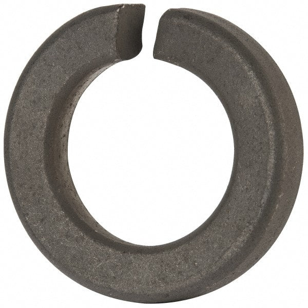 Value Collection - 1-3/8", 1.379" ID, 0.422" Thick Split Lock Washer - Grade 8 Spring Steel, Zinc-Plated Finish, 1.379" Min ID, 1.408" Max ID, 2.301" Max OD - Exact Tooling