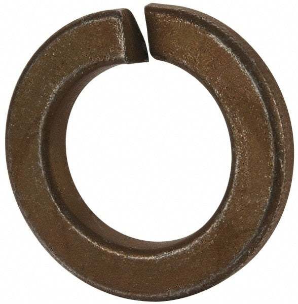 Value Collection - 7/8", 0.878" ID, 0.219" Thick Split Lock Washer - Grade 2 Spring Steel, Zinc Yellow Dichromate Finish, 0.878" Min ID, 0.894" Max ID, 1.459" Max OD - Exact Tooling