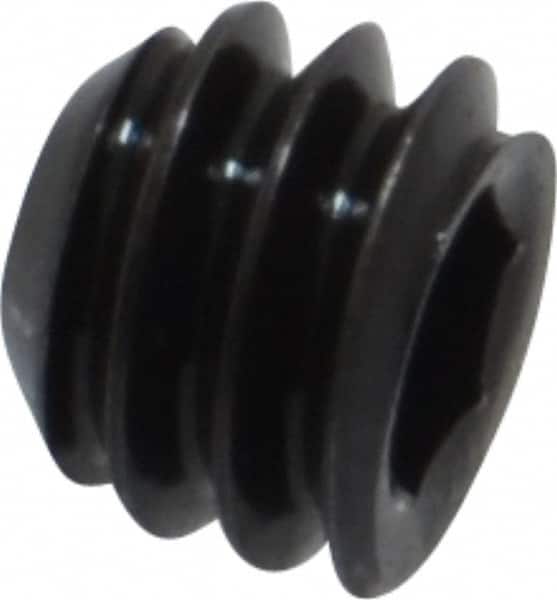 Holo-Krome - 1/4-20 UNC, 3/16" OAL, Cup Point Set Screw - Grade 8 Alloy Steel, 1/8" Key - Exact Tooling