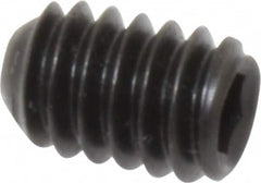 Holo-Krome - 1/4-20 UNC, 3/8" OAL, Cup Point Set Screw - Grade 8 Alloy Steel, 1/8" Key - Exact Tooling