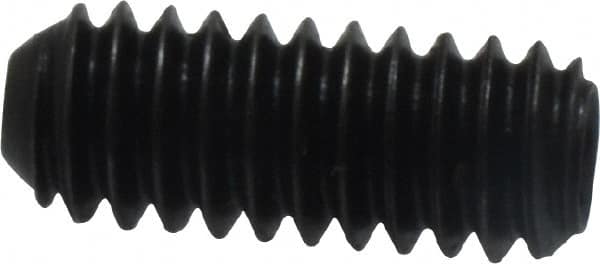 Holo-Krome - 1/4-20 UNC, 5/8" OAL, Cup Point Set Screw - Grade 8 Alloy Steel, 1/8" Key - Exact Tooling