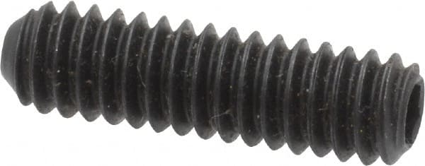 Holo-Krome - 1/4-20 UNC, 7/8" OAL, Cup Point Set Screw - Grade 8 Alloy Steel, 1/8" Key - Exact Tooling