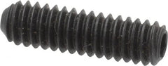 Holo-Krome - 1/4-20 UNC, 7/8" OAL, Cup Point Set Screw - Grade 8 Alloy Steel, 1/8" Key - Exact Tooling