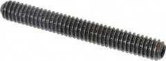 Holo-Krome - 1/4-20 UNC, 2" OAL, Cup Point Set Screw - Grade 8 Alloy Steel, 1/8" Key - Exact Tooling