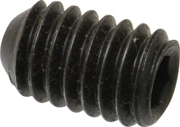 Holo-Krome - 5/16-18 UNC, 1/2" OAL, Cup Point Set Screw - Grade 8 Alloy Steel, 5/32" Key - Exact Tooling