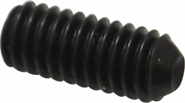 Holo-Krome - 5/16-18 UNC, 3/4" OAL, Cup Point Set Screw - Grade 8 Alloy Steel, 5/32" Key - Exact Tooling