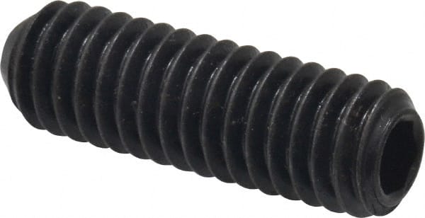 Holo-Krome - 5/16-18 UNC, 1" OAL, Cup Point Set Screw - Grade 8 Alloy Steel, 5/32" Key - Exact Tooling