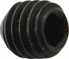 Holo-Krome - 3/8-16 UNC, 3/8" OAL, Cup Point Set Screw - Grade 8 Alloy Steel, 3/16" Key - Exact Tooling