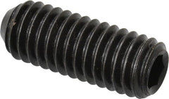 Holo-Krome - 3/8-16 UNC, 1" OAL, Cup Point Set Screw - Grade 8 Alloy Steel, 3/16" Key - Exact Tooling