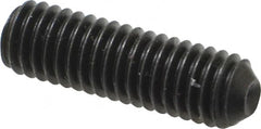 Holo-Krome - 3/8-16 UNC, 1-1/4" OAL, Cup Point Set Screw - Grade 8 Alloy Steel, 3/16" Key - Exact Tooling