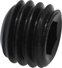 Holo-Krome - 1/2-13 UNC, 3/8" OAL, Cup Point Set Screw - Grade 8 Alloy Steel, 1/4" Key - Exact Tooling