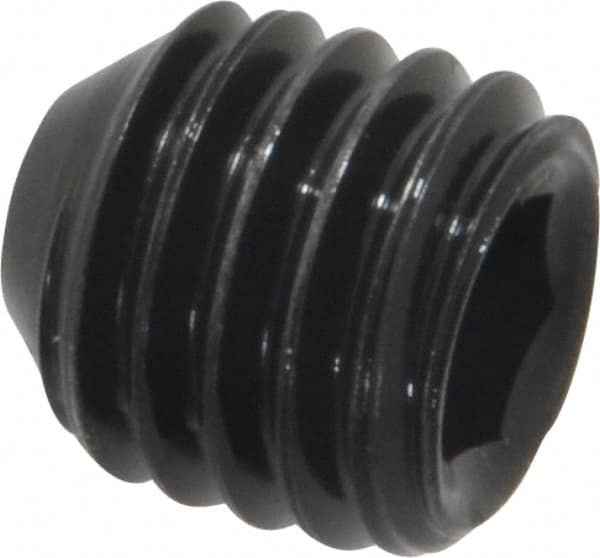 Holo-Krome - 1/2-13 UNC, 1/2" OAL, Cup Point Set Screw - Grade 8 Alloy Steel, 1/4" Key - Exact Tooling