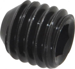 Holo-Krome - 1/2-13 UNC, 1/2" OAL, Cup Point Set Screw - Grade 8 Alloy Steel, 1/4" Key - Exact Tooling