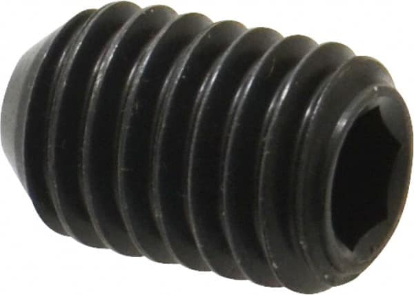 Holo-Krome - 1/2-13 UNC, 3/4" OAL, Cup Point Set Screw - Grade 8 Alloy Steel, 1/4" Key - Exact Tooling