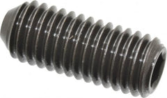 Holo-Krome - 1/2-13 UNC, 1-1/4" OAL, Cup Point Set Screw - Grade 8 Alloy Steel, 1/4" Key - Exact Tooling
