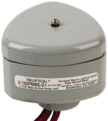 Edwards Signaling - Flashing and Steady, Stackable Tower Light Base Unit - 24 VDC, 1.75 Amp, IP54, IP65 Ingress Rating, 3R, 4X NEMA Rated, Pipe Mount - Exact Tooling