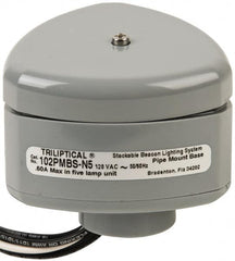 Edwards Signaling - Flashing and Steady, Stackable Tower Light Base Unit - 120 VAC, 0.60 Amp, IP54, IP65 Ingress Rating, 3R, 4X NEMA Rated, Pipe Mount - Exact Tooling