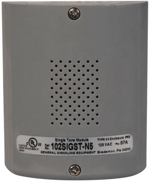 Edwards Signaling - 120 VAC, Base Mount Signal Combination Tone Card - 3R, 4X NEMA Rated, IP54 Ingress Rating, 0.05 Amp, 79 dB at 10 Ft. to 89 dB at 1m Adjustable Output, For Use with 102 Series Stacklights - Exact Tooling