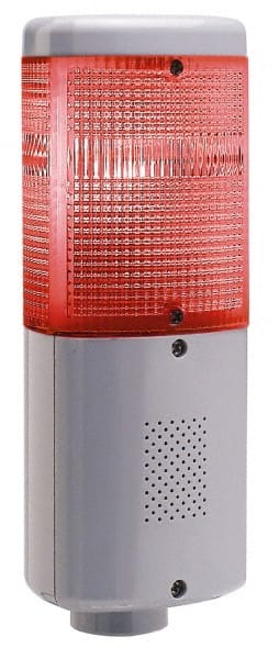 Edwards Signaling - LED Lamp, Amber, Green, Red, Flashing and Steady, Stackable Tower Light Module - 120 VAC, 0.12 Amp, IP65 Ingress Rating, 3R, 4X NEMA Rated, Pipe Mount - Exact Tooling