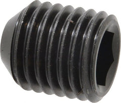 Holo-Krome - 7/8-9 UNC, 1" OAL, Cup Point Set Screw - Grade 8 Alloy Steel, 1/2" Key - Exact Tooling