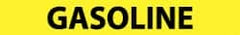 NMC - Pipe Marker with Gasoline Legend and No Graphic - 2-1/2 to 6" Pipe Outside Diam, Black on Yellow - Exact Tooling