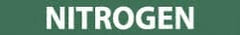 NMC - Pipe Marker with Nitrogen Legend and No Graphic - 3/4 to 1-1/4" Pipe Outside Diam, White on Green - Exact Tooling