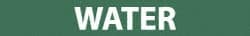 NMC - Pipe Marker with Water Legend and No Graphic - 2-1/2 to 6" Pipe Outside Diam, White on Green - Exact Tooling