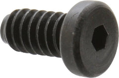 Holo-Krome - #10-24 UNC Hex Socket Drive, Low Socket Cap Screw - Alloy Steel, Black Oxide Finish, Fully Threaded, 3/8" Length Under Head - Exact Tooling