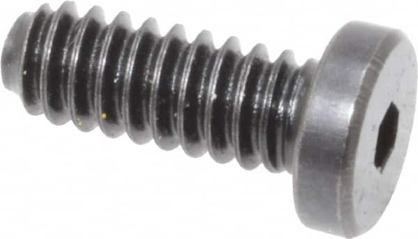 Holo-Krome - #10-24 UNC Hex Socket Drive, Low Socket Cap Screw - Alloy Steel, Black Oxide Finish, Fully Threaded, 1/2" Length Under Head - Exact Tooling