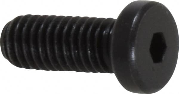 Holo-Krome - #10-32 UNF Hex Socket Drive, Low Socket Cap Screw - Alloy Steel, Black Oxide Finish, Fully Threaded, 1/2" Length Under Head - Exact Tooling
