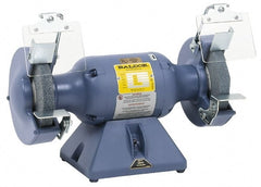 Baldor - 7" Wheel Diam x 1" Wheel Width, 1/2 hp Grinder - 5/8" Arbor Hole Diam, 1 Phase, 3,600 Max RPM, 115 Volts - Exact Tooling