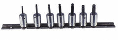 Williams - 7 Piece 1/4" Drive Ball Hex Bit Socket Set - Exact Tooling