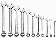 Williams - 11 Pc, 3/8 - 1", 12-Point Combination Wrench Set - Exact Tooling